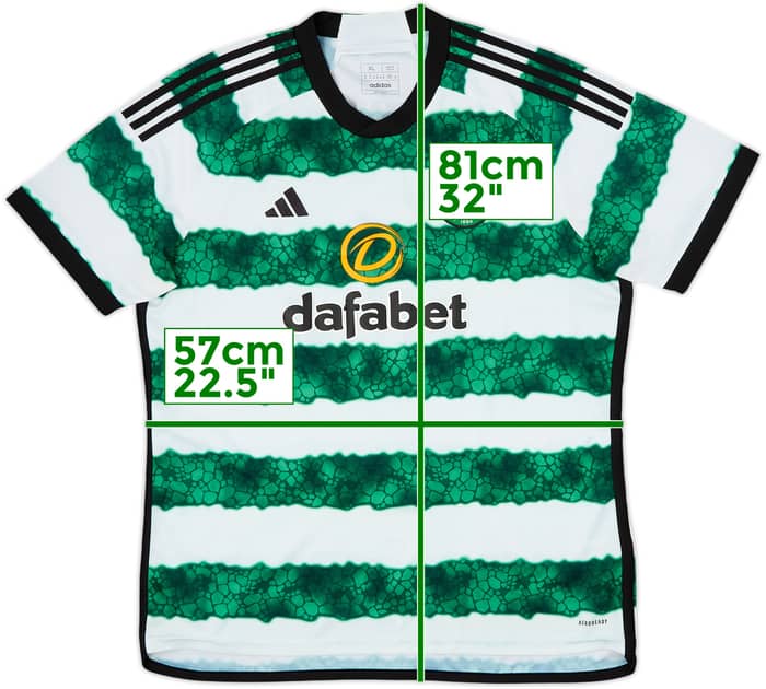 2023-24 Celtic Home Shirt - 8/10 - (XL)