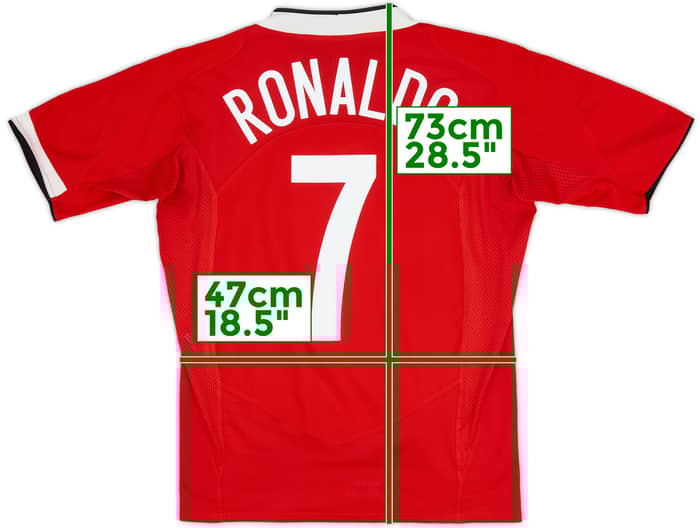 2004-06 Manchester United Home Shirt Ronaldo #7 - 6/10 - (M)