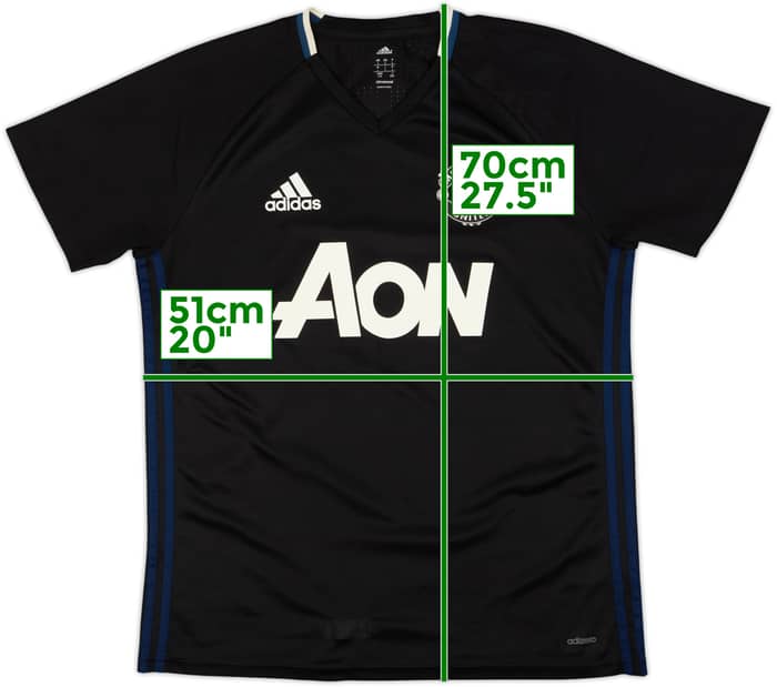 2016-17 Manchester United adizero Training Shirt - 8/10 - (L)