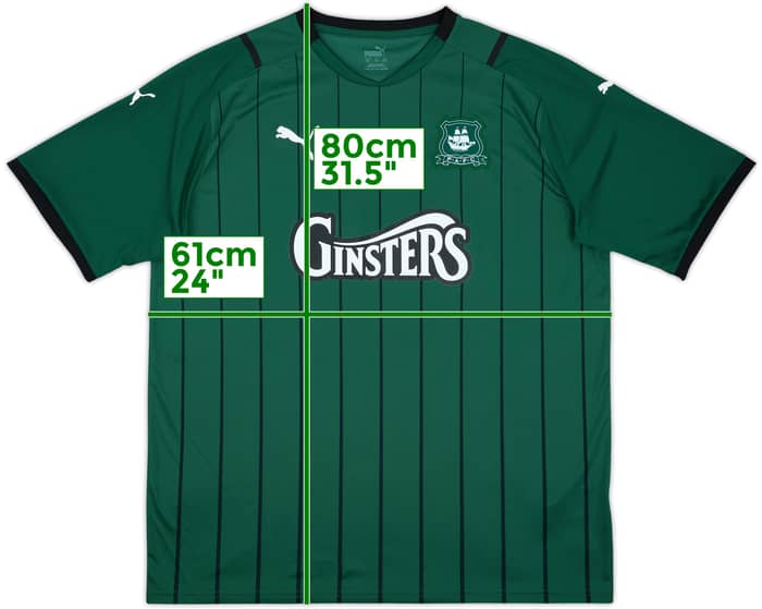 2021-22 Plymouth Argyle Home Shirt - 8/10 - (XXL)
