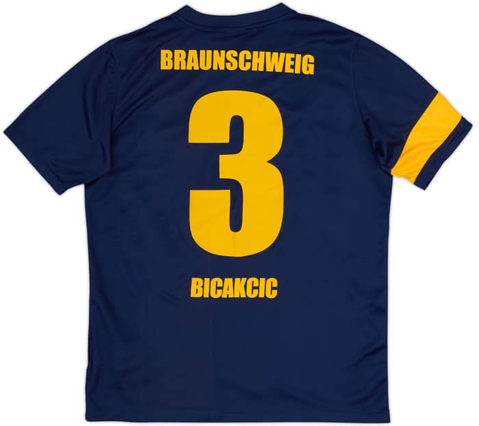 Camiseta de visitante del Eintracht Braunschweig 2013-14 Bickacic #3 - 7/10 - (XL.Niños)