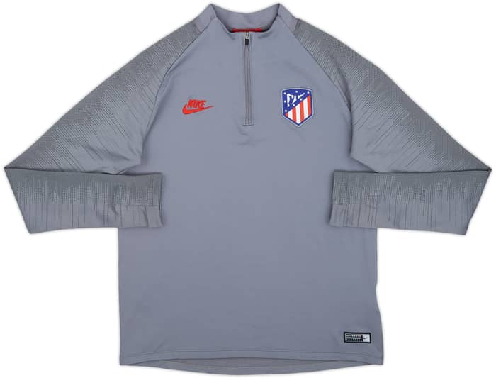 2019-20 Atletico Madrid Nike 1/4 Zip Drill Top - 8/10 - (XL.Boys)