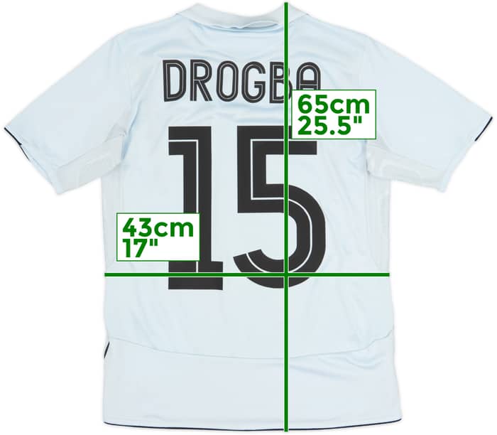 2005-06 Chelsea Away Shirt Drogba #15 - 6/10 - (XL.Boys)