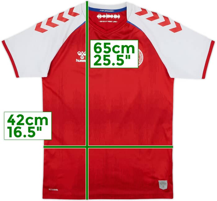 2020-21 Denmark Home Shirt - 5/10 - (L.Boys)