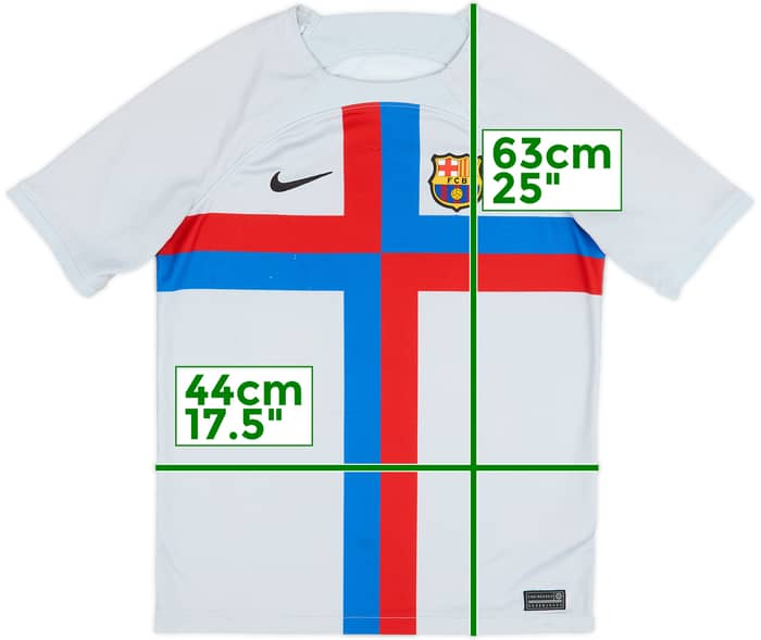 2022-23 Barcelona Third Shirt - 6/10 - (XL.Boys)