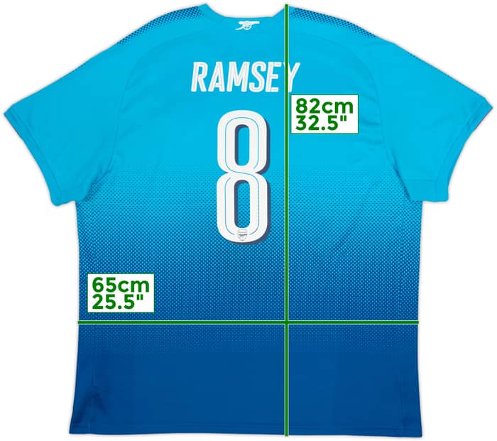 2017-18 Arsenal Away Shirt Ramsey #8 - 6/10 - (3XL)