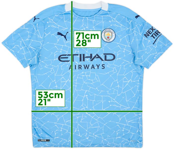 2020-21 Manchester City Home Shirt - 5/10 - (L)