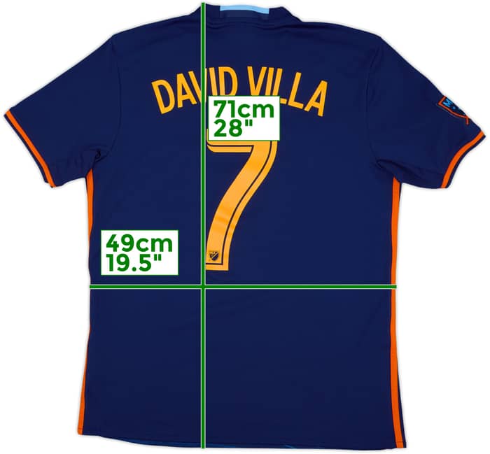 2016-17 New York City Away Shirt David Villa #7 - 8/10 - (M)