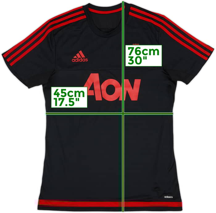 2015-16 Manchester United adizero Training Shirt - 9/10 - (M)
