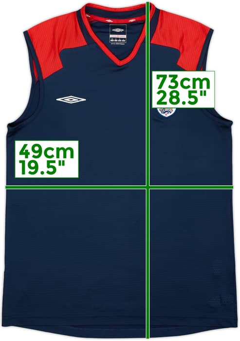 2004-05 England Umbro Training Vest - 9/10 - (M)