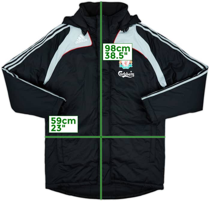 2008-09 Liverpool adidas Padded Bench Coat - 9/10 - (S)