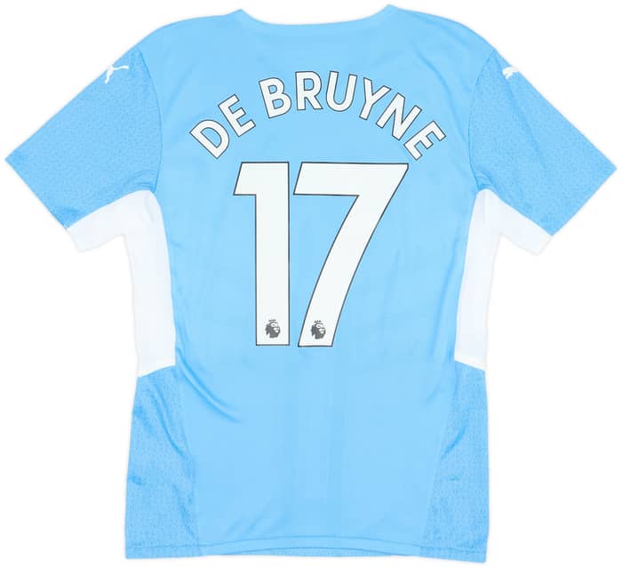 2021-22 Manchester City Player Issue Home Shirt De Bruyne #17 - 9/10 - (S)