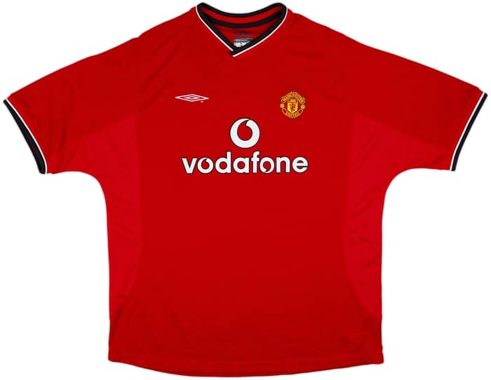 2000-02 Manchester United Home Shirt Beckham #7 - 6/10 - (XXL)