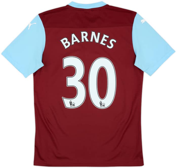 2014-15 Burnley Home Shirt Barnes #30 - 8/10 - (M)