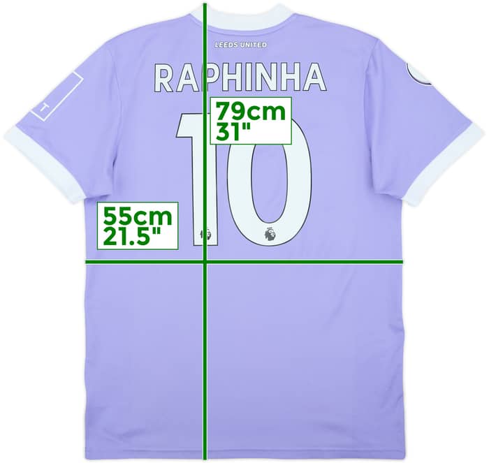 2021-22 Leeds United Third Shirt Raphinha #10 - 7/10 - (L)