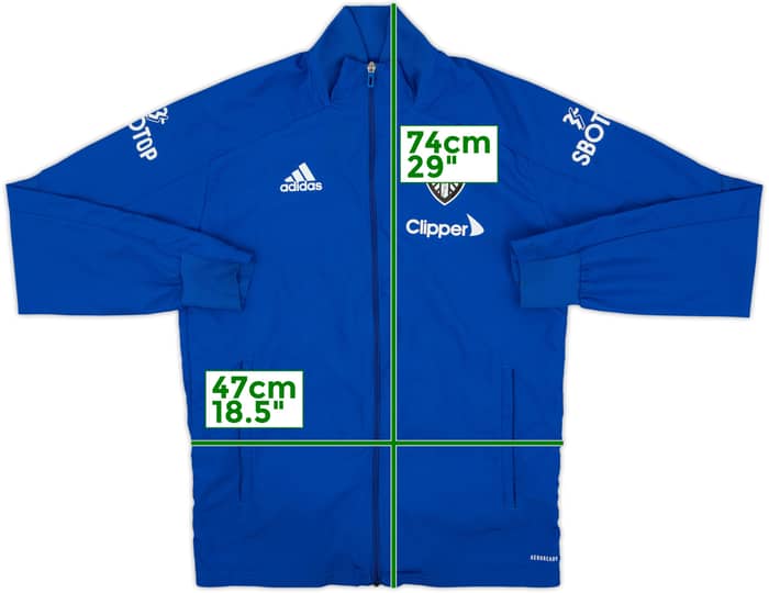 2020-21 Leeds United adidas Track Jacket - 8/10 - (S)