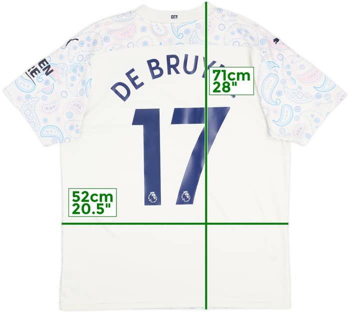 2020-21 Manchester City Third Shirt De Bruyne #17 - 6/10 - (L)