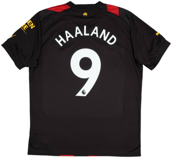 2022-23 Manchester City Away Shirt Haaland #9 - 10/10 - (L)