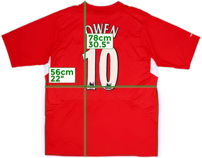 2004-06 Liverpool Home Shirt Owen #10 - 4/10 - (L)