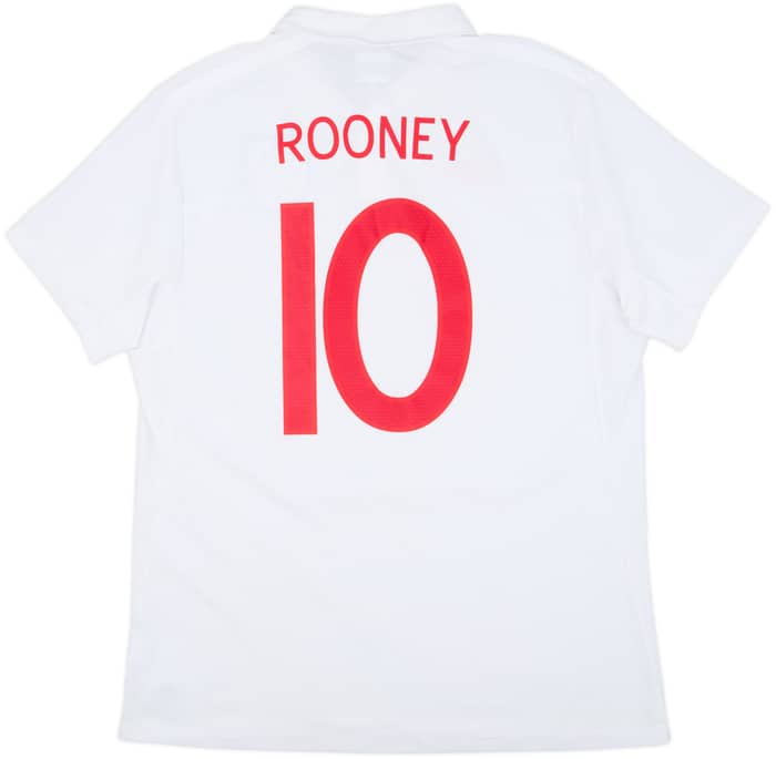 2009-10 England 'South Africa' Home Shirt Rooney #10 - 9/10 - (L)