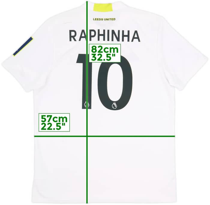 2021-22 Leeds United Home Shirt Raphinha #10 - 6/10 - (XL)