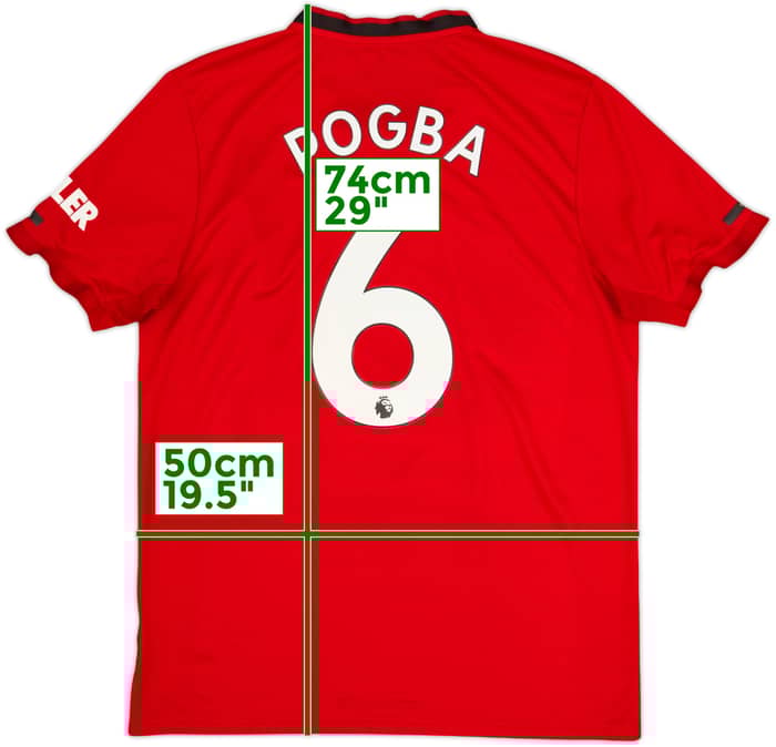 2019-20 Manchester United Home Shirt Pogba #6 - 5/10 - (L)