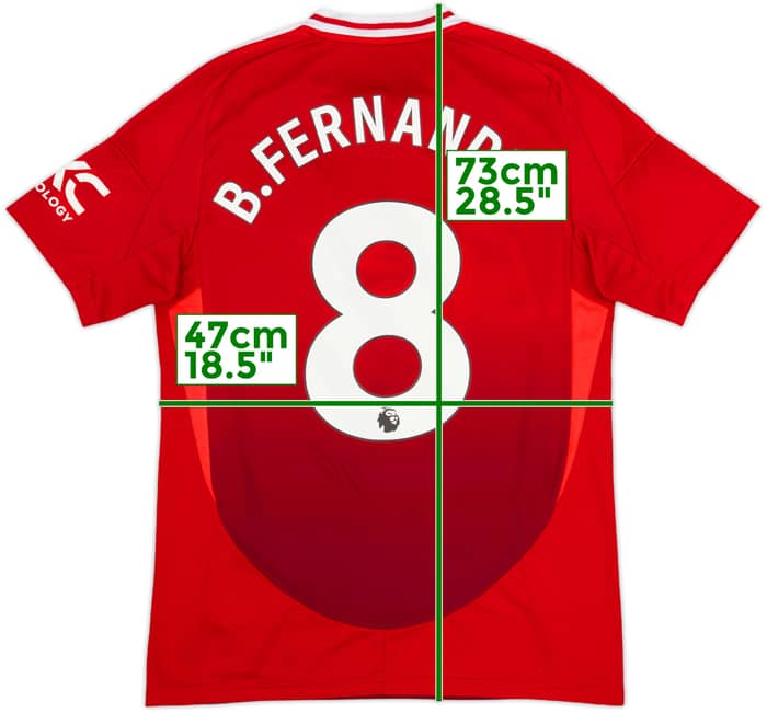 2024-25 Manchester United Home Shirt B.Fernandes #8 - 7/10 - (M)