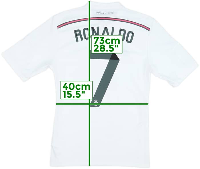2014-15 Real Madrid Home Shirt Ronaldo #7 - 6/10 - (S)