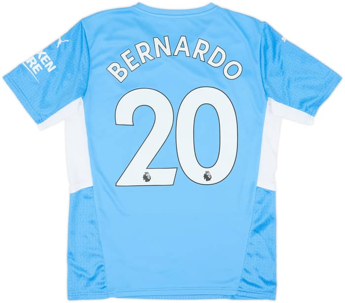 2021-22 Manchester City Home Shirt Bernardo #20 - 10/10 - (M)