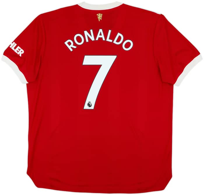 2021-22 Manchester United Authentic Home Shirt Ronaldo #7 - 7/10 - (XL)