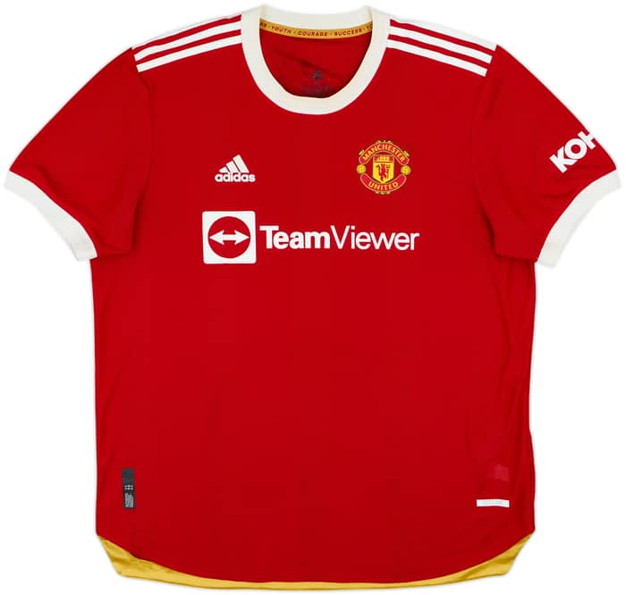 2021-22 Manchester United Authentic Home Shirt Ronaldo #7 - 7/10 - (XL)