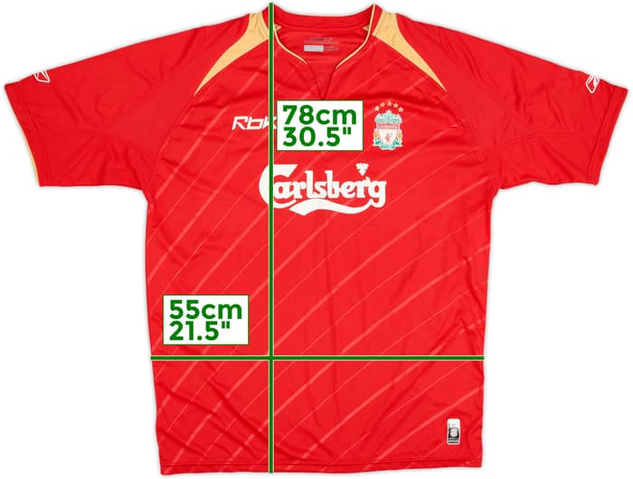 2005-06 Liverpool CL Home Shirt - 8/10 - (L)