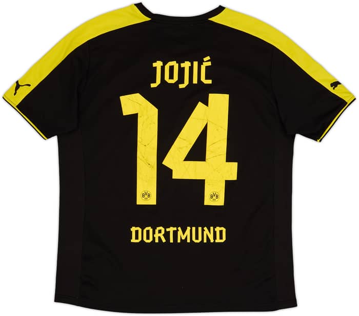 2013-14 Borussia Dortmund Away Shirt Jojic #14 - 6/10 - (XL.Boys)