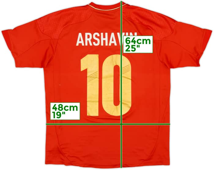 2012-14 Russia Home Shirt Arshavin #10 - 5/10 - (L.Boys)