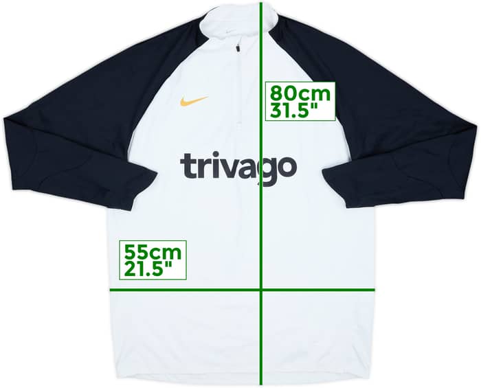 2023-24 Chelsea Nike 1/4 Zip Drill Top - 5/10 - (L)