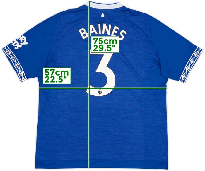 2018-19 Everton Home Shirt Baines #3 - 10/10 - (XXL)