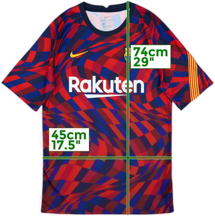 2020-21 Barcelona Nike Camiseta de Entrenamiento - 9/10 - (S)