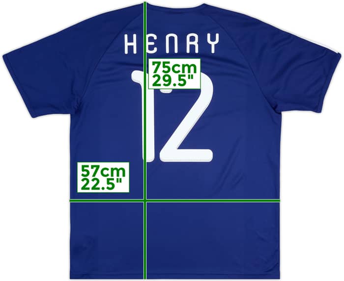 2009-10 France Basic Home Shirt Henry #12 - 10/10 - (L)