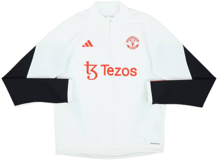 2023-24 Manchester United adidas 1/4 Zip Drill Top - 7/10 - (Women's M)