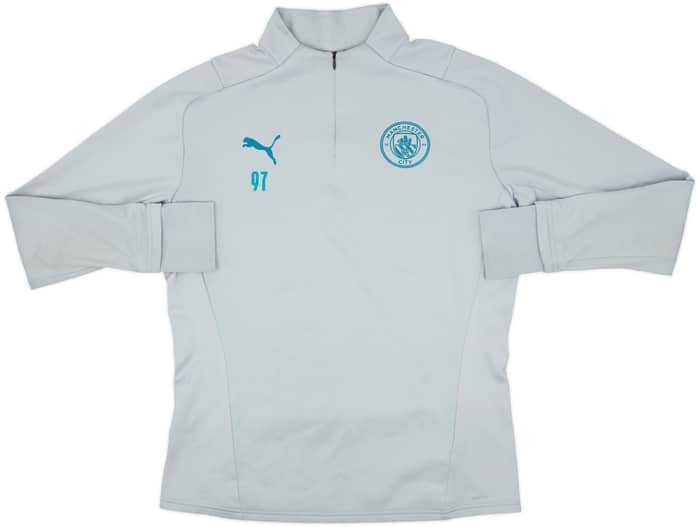 2021-22 Manchester City Player Issue Puma 1/4 Zip Drill Top #97 - 8/10 - (M)