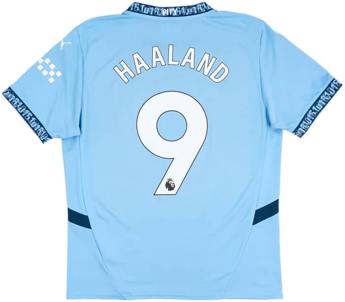 2024-25 Manchester City Home Shirt Haaland #9 - 6/10 - (L)