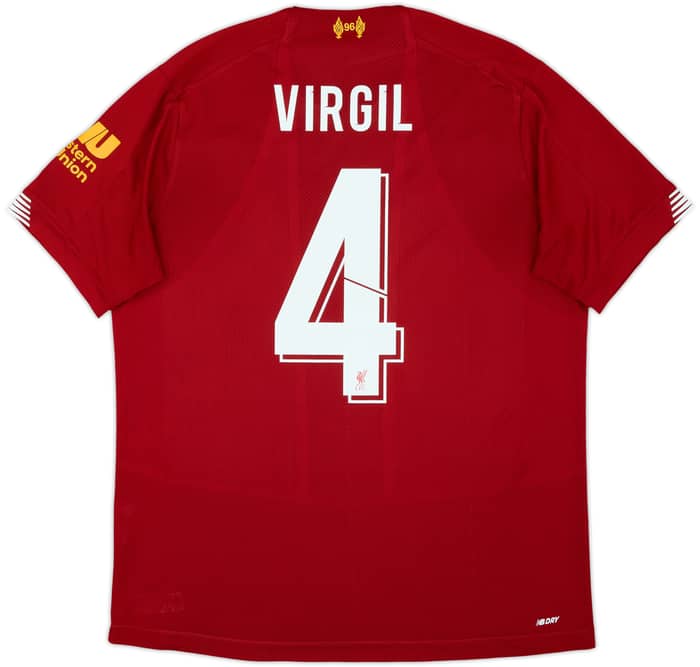2019-20 Liverpool Camiseta Local Virgil #4 - 8/10 - (M)