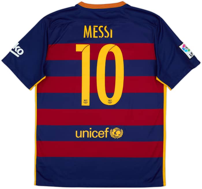 2015-16 Barcelona Home Shirt Messi #10 - 5/10 - (L)