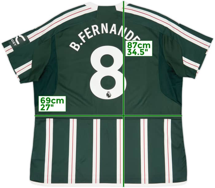 2023-24 Manchester United Away Shirt B.Fernandes #8 - 8/10 - (3XL)