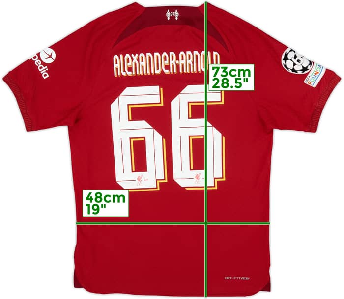 2022-23 Liverpool Authentic Home Shirt Alexander-Arnold #66 - 7/10 - (M)