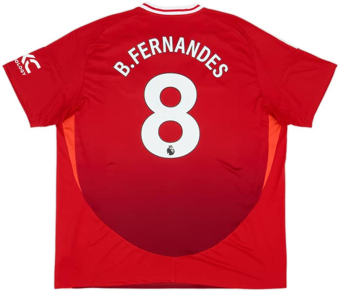 2024-25 Manchester United Home Shirt B.Fernandes #8 - 9/10 - (3XL)