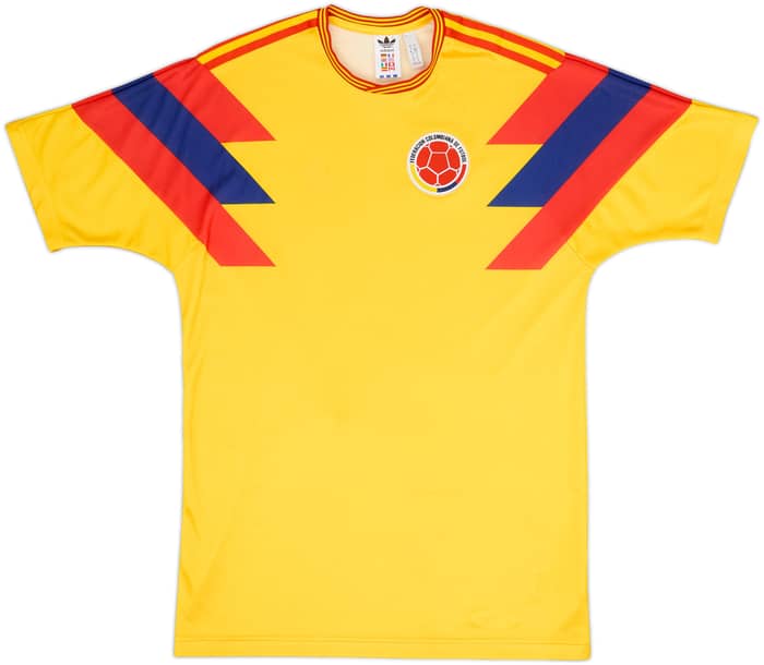 2018 Colombia '1990' Retro Home Shirt - 4/10 - (S)