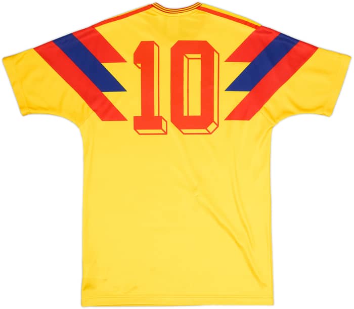 2018 Colombia '1990' Retro Home Shirt - 4/10 - (S)