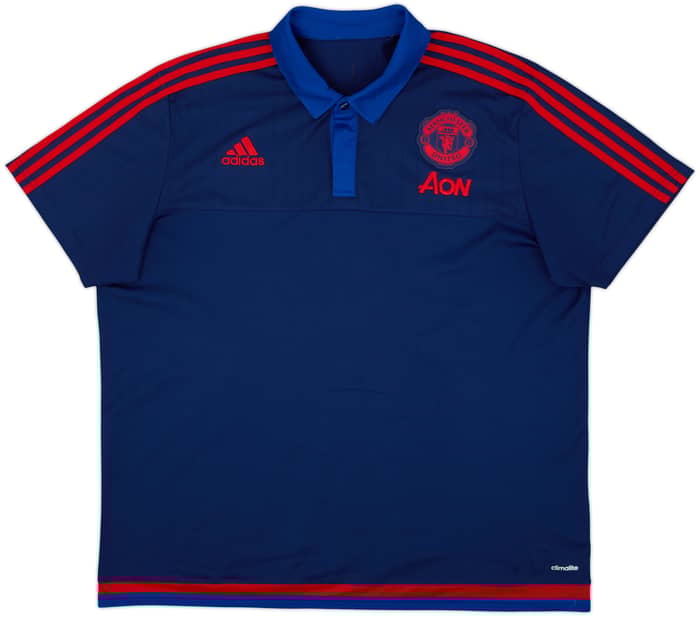 2015-16 Manchester United adidas Polo Shirt - 9/10 - (XXL)