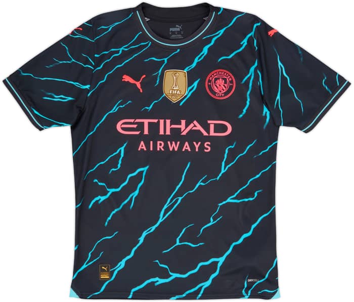 2023-24 Manchester City Third Shirt Haaland #9 - 8/10 - (M)